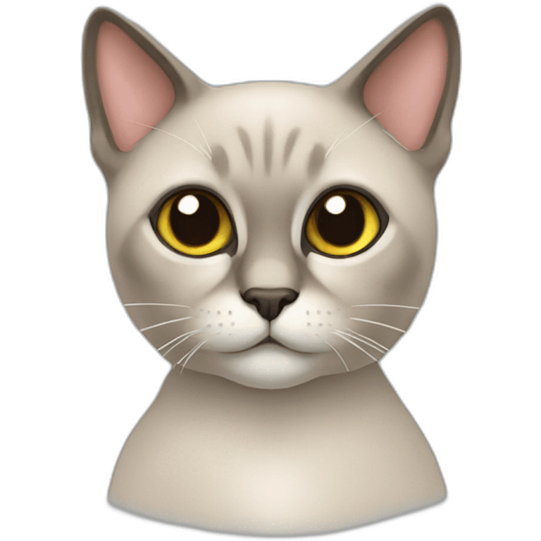 Chat siamois emoji