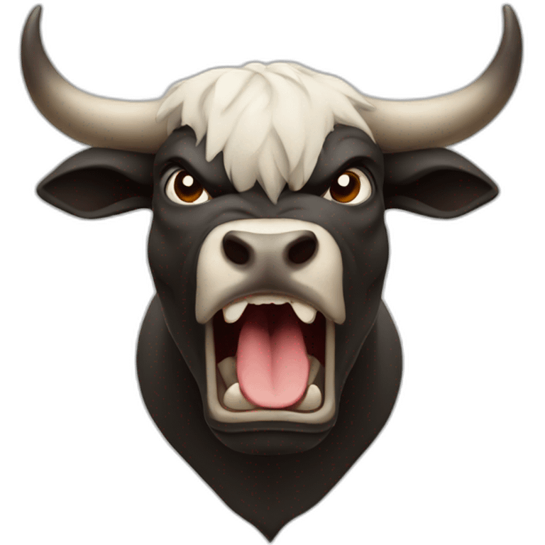 angry bull emoji