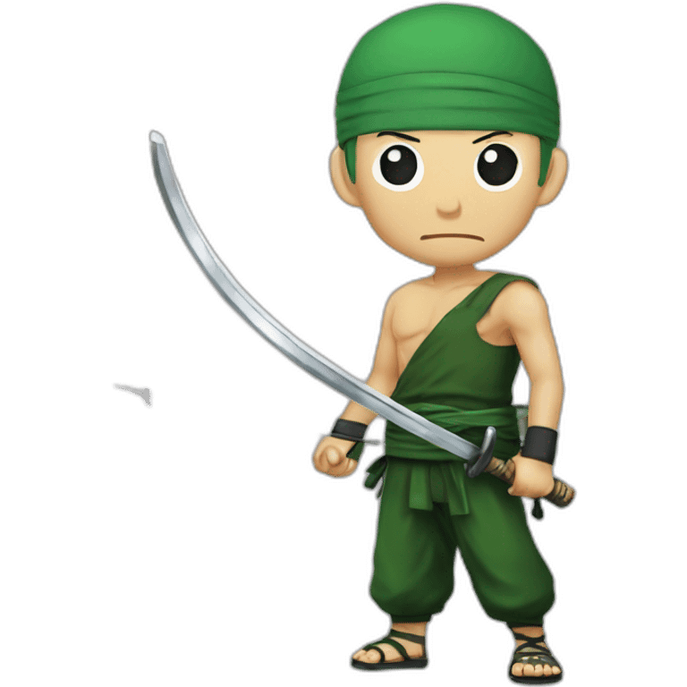 Roronoa zoro avec une épée emoji