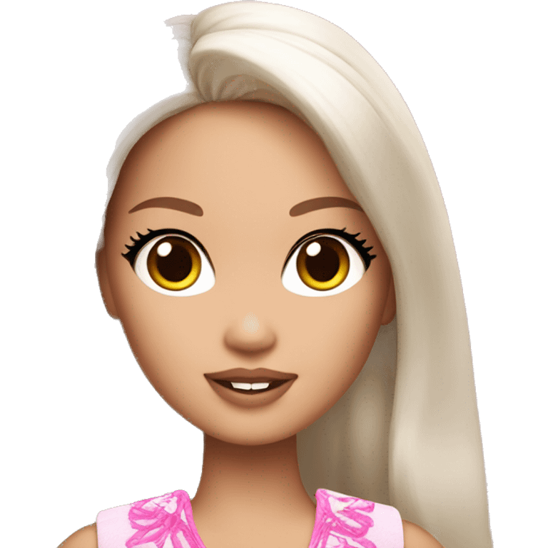 Beautiful Barbie asian emoji