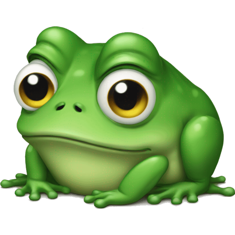 Sad frog emoji