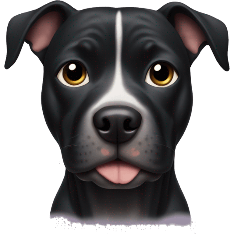 Black Pitbull  emoji