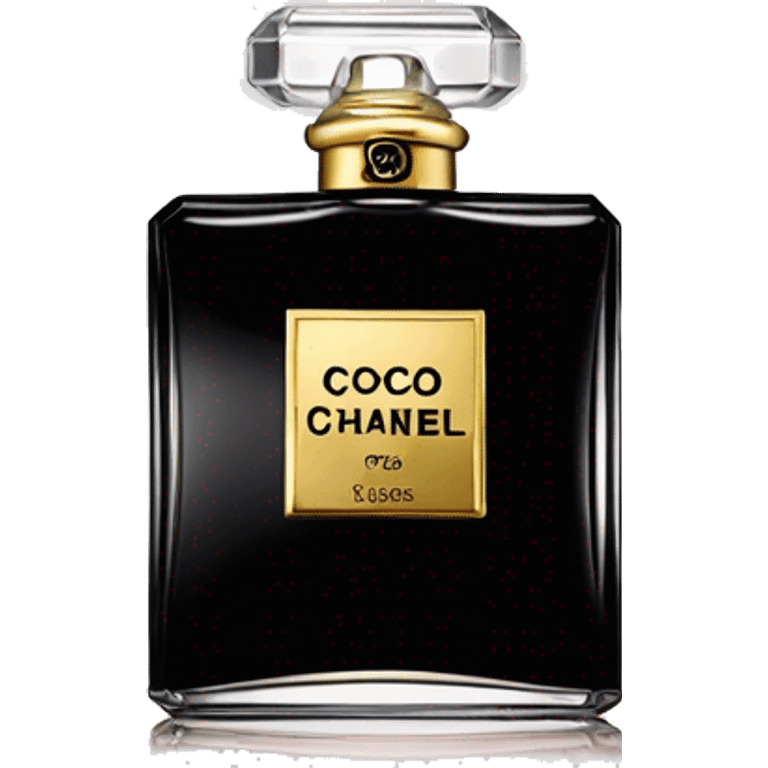 coco chanel perfume with gold charm emoji