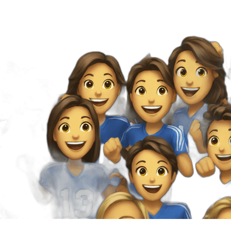 cheering development team emoji