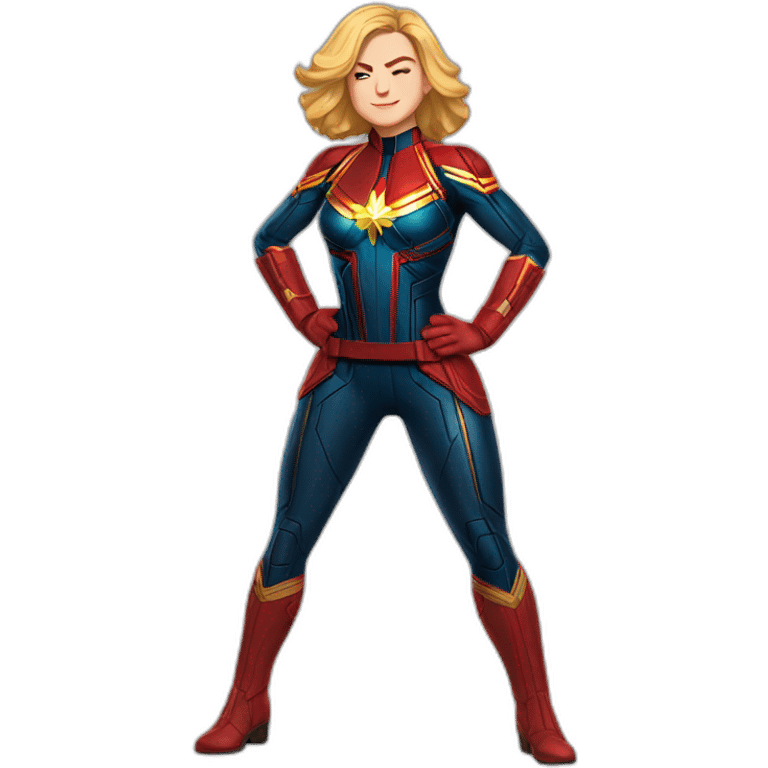 Captain Marvel fullbody emoji