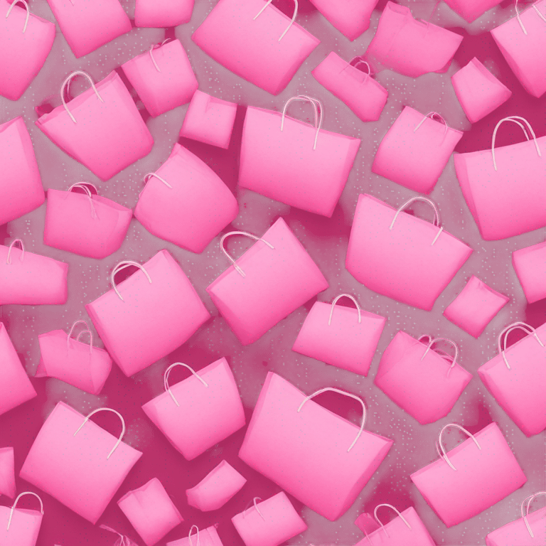 Pink shopping bags emoji