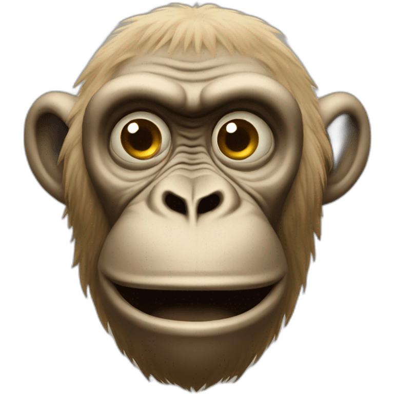 hypnotized ape beige emoji