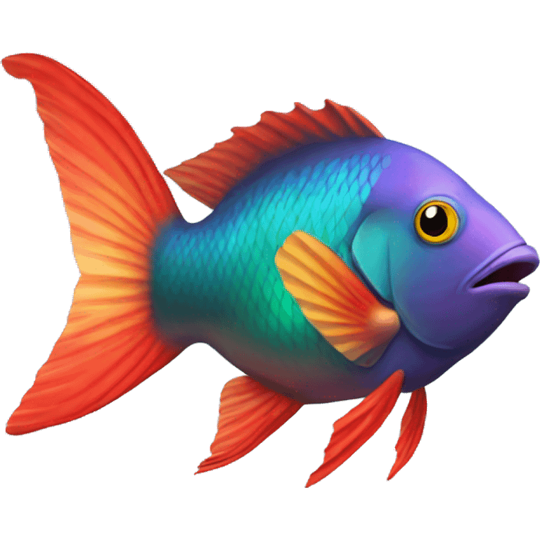 Parrot fish emoji