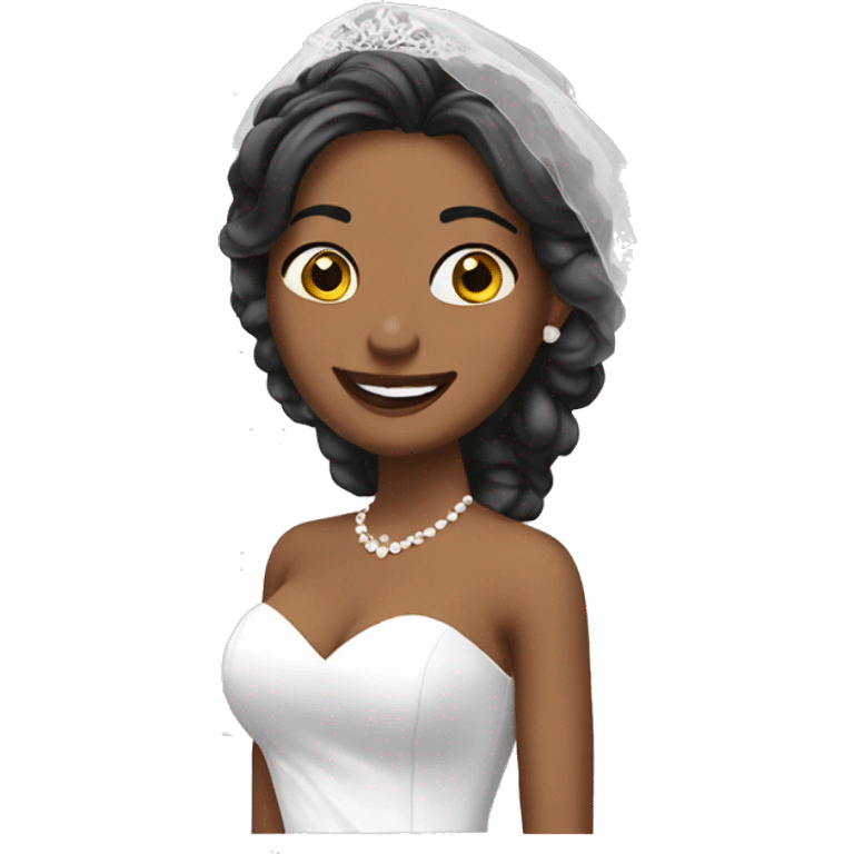 Add a veil to the bride emoji