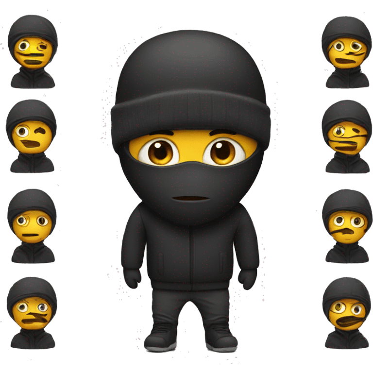 guy wearing ski mask emoji