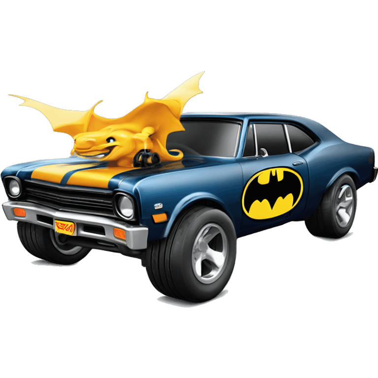 Hot wheels 69 Nova Batman’s favorite! Dragster  emoji