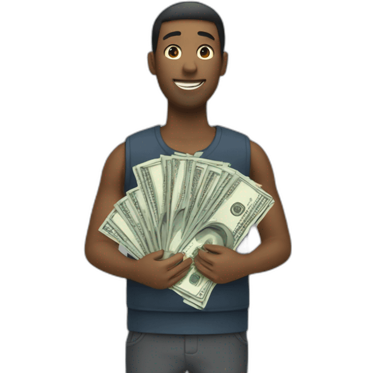 people with money in bank emoji