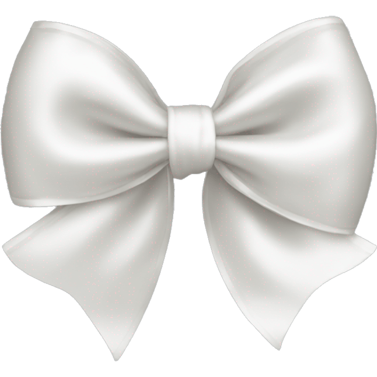 white satin bow emoji