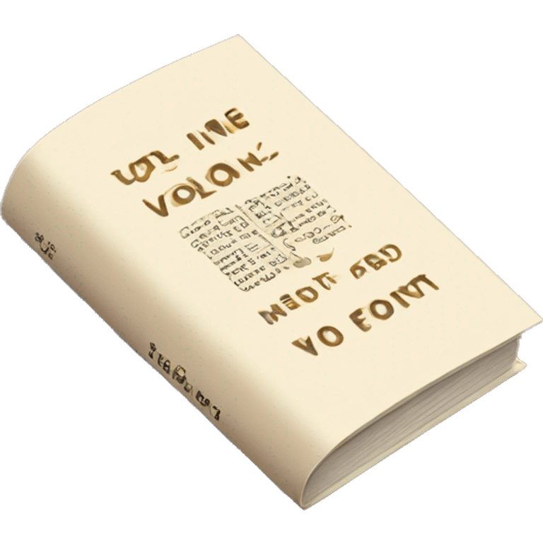 A book that in its cover page has a title label: “ VOL 7”  emoji