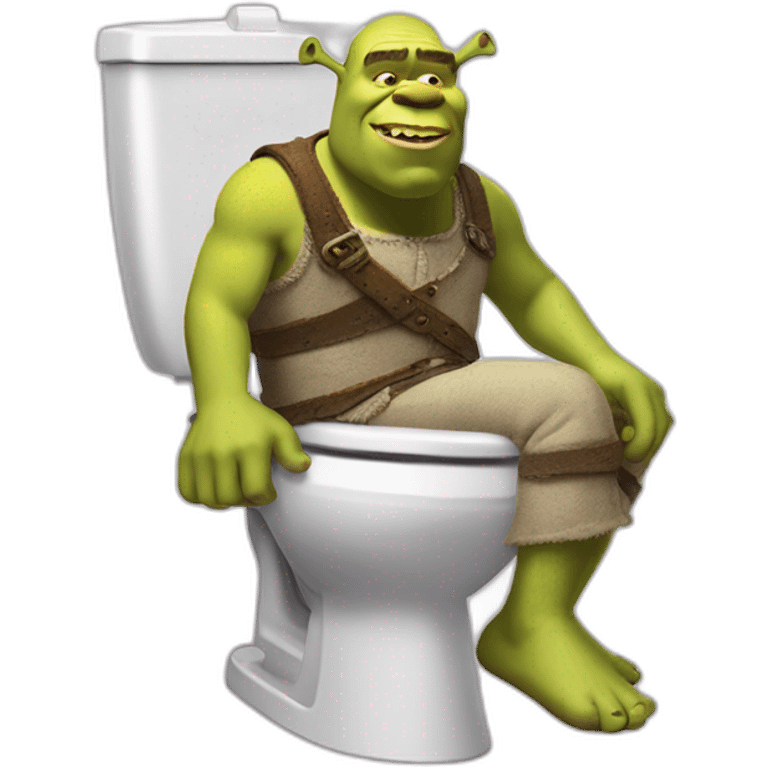 Shrek tu es aux toilettes emoji