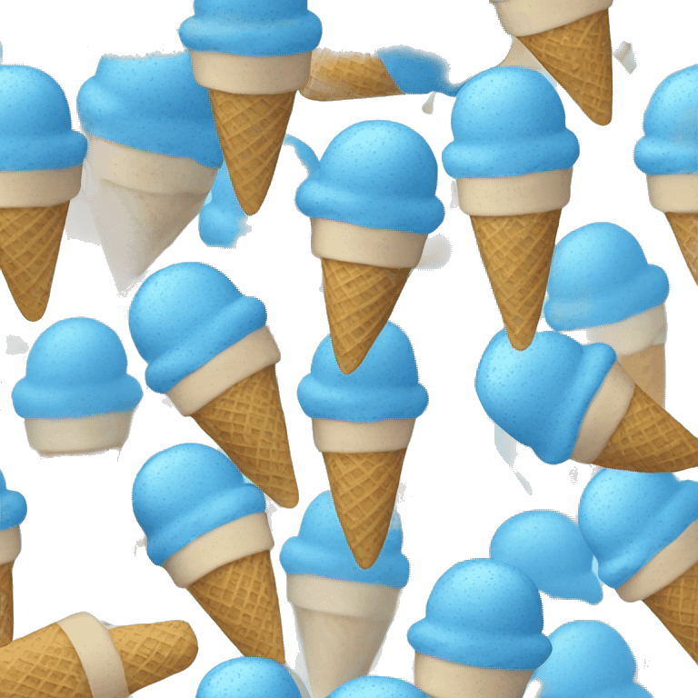 blue ice cream sprinkles  emoji