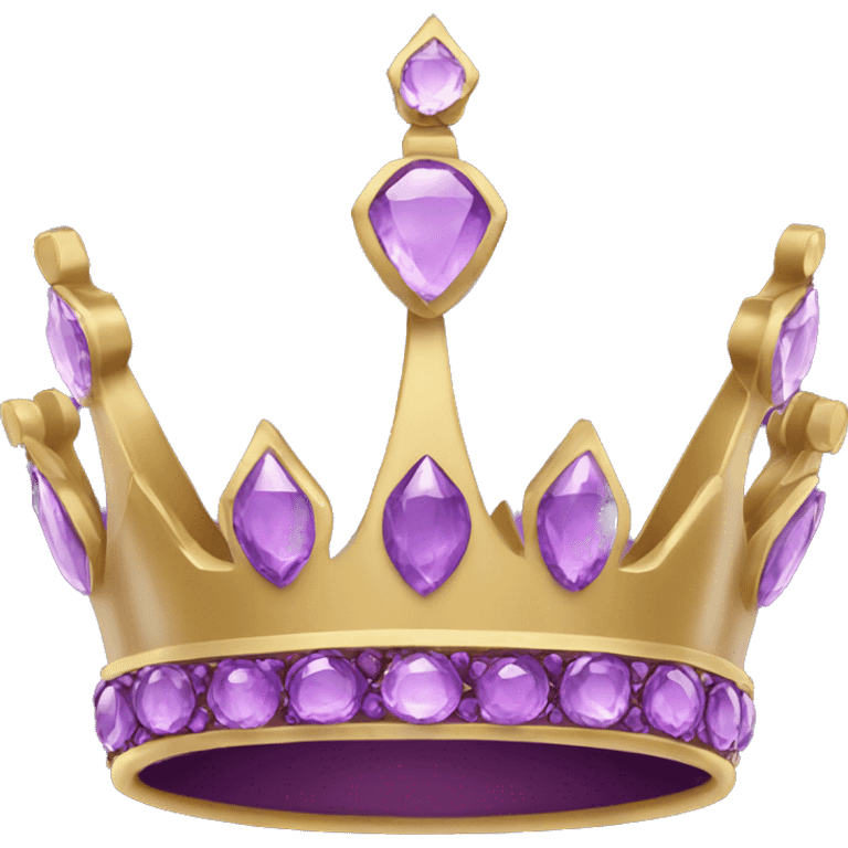 purple jeweled crown simple emoji