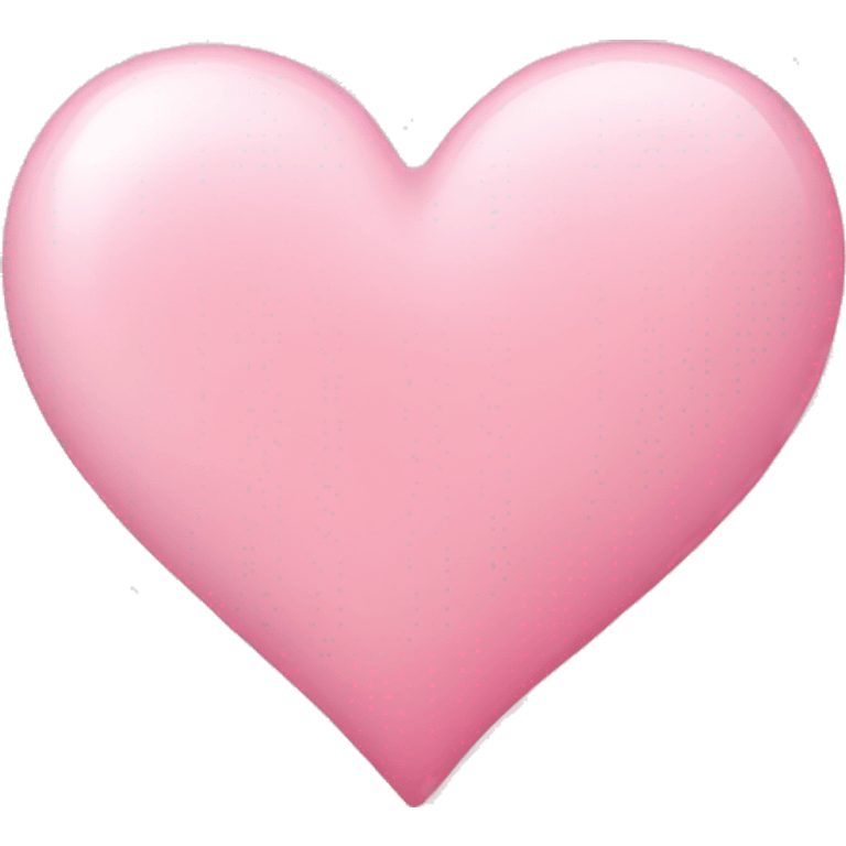 Cute light pink heart emoji