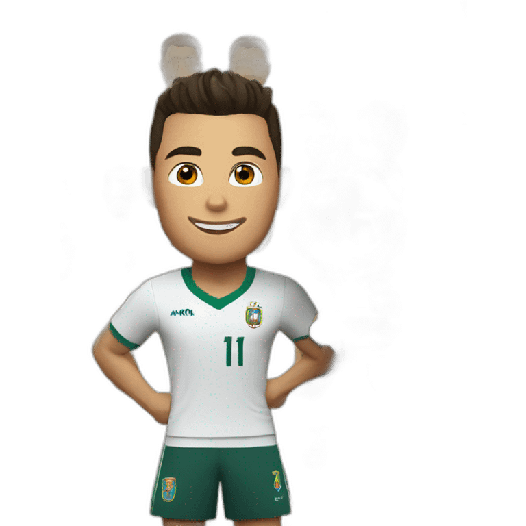 Cristiano ronaldo con la copa del mundo emoji