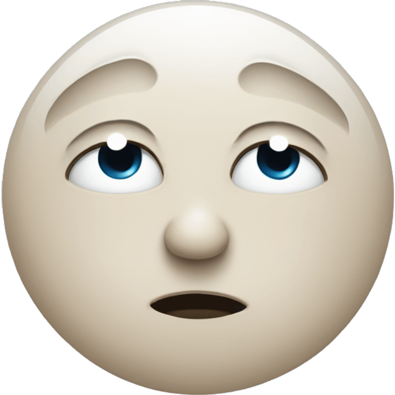 Side eye moon emoji