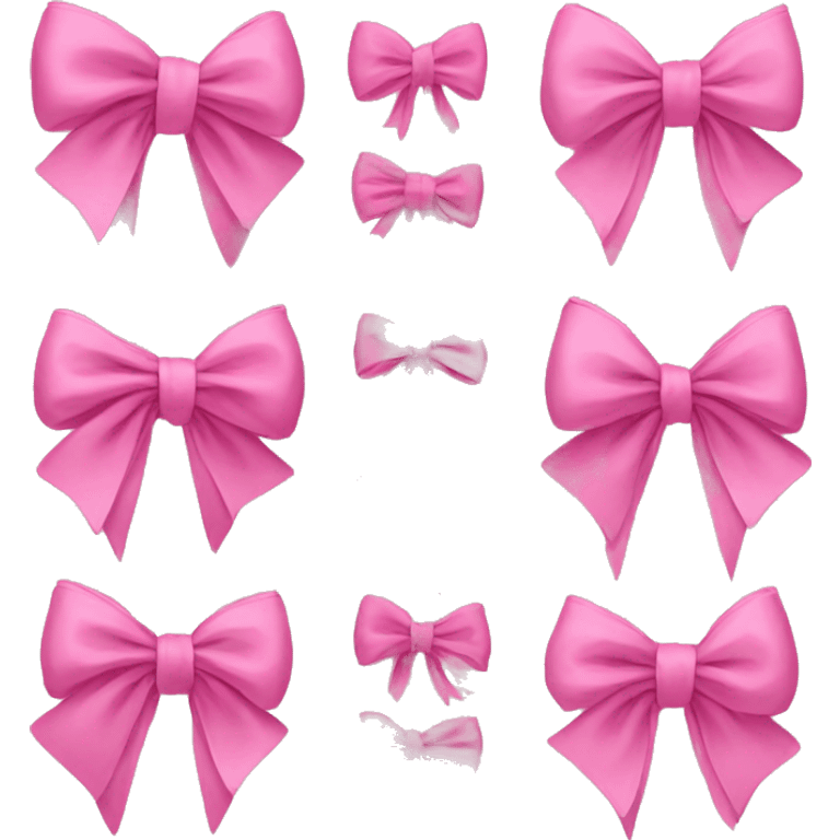 pink bow collage emoji