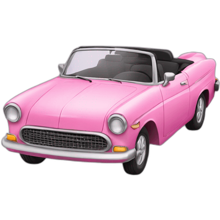 pink convertible car emoji