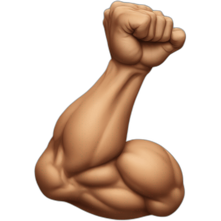 Bodybuilder arm emoji