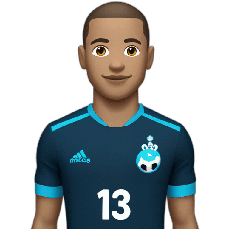 Kilian Mbappé with Olympique de Marseille verset emoji