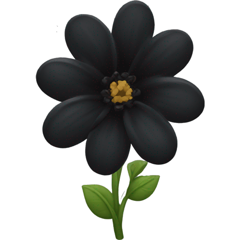 Black flower emoji