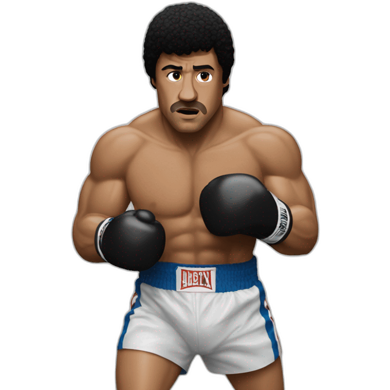 Rocky balboa boxing emoji