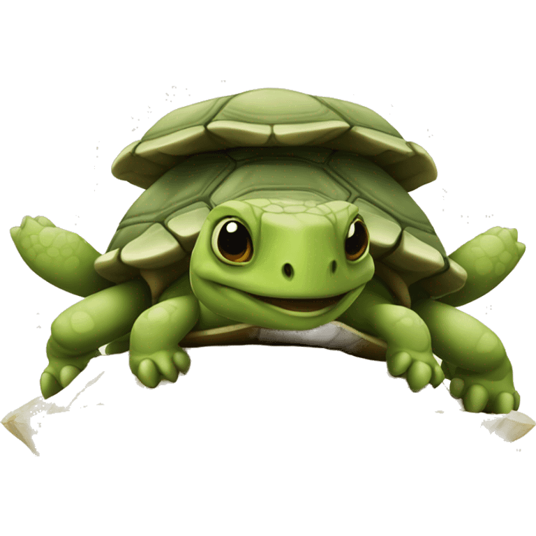 tortuga contenta emoji