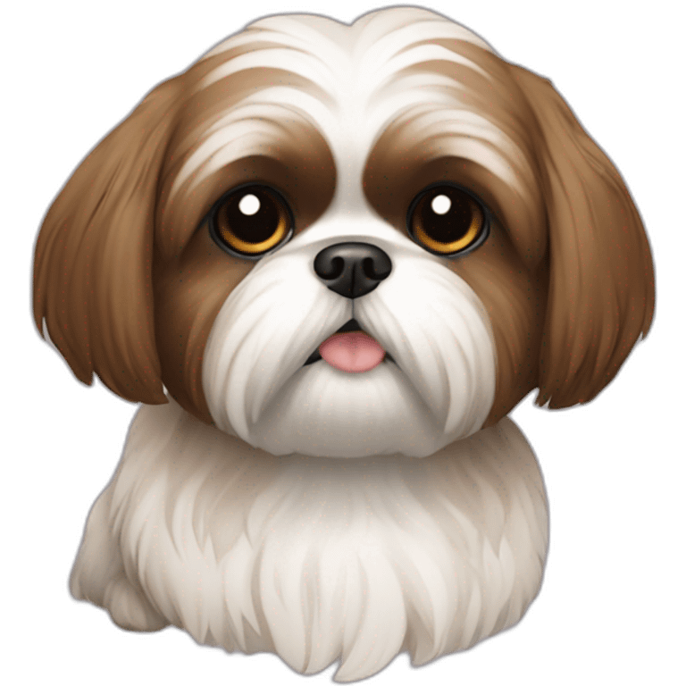 Shihtzu marrón emoji