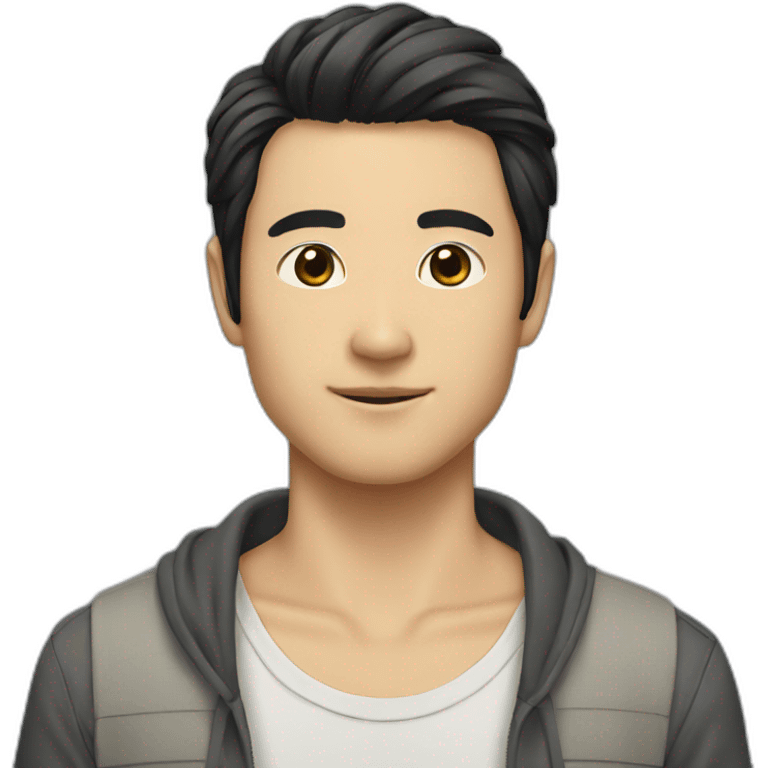 Japanese-guy-black-hair emoji