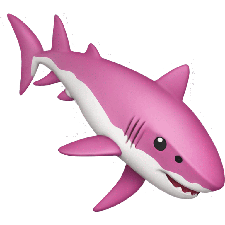 pink shark  emoji