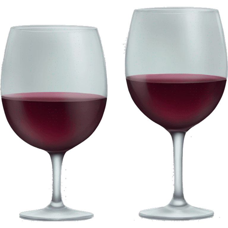 Two glasses of wine  emoji