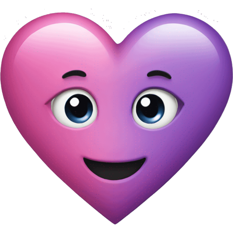 purple and pink heart emoji