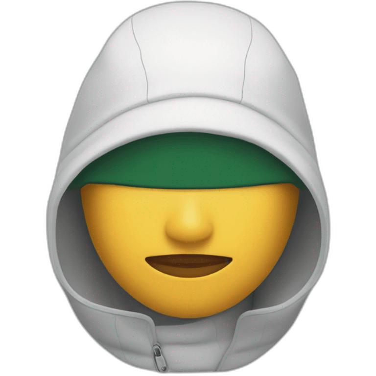 Latin woman using Lacoste balaclava emoji