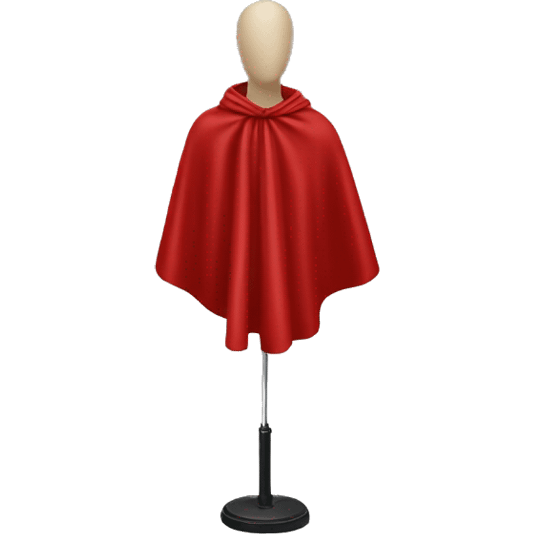 faceless beige mannequin red cape emoji