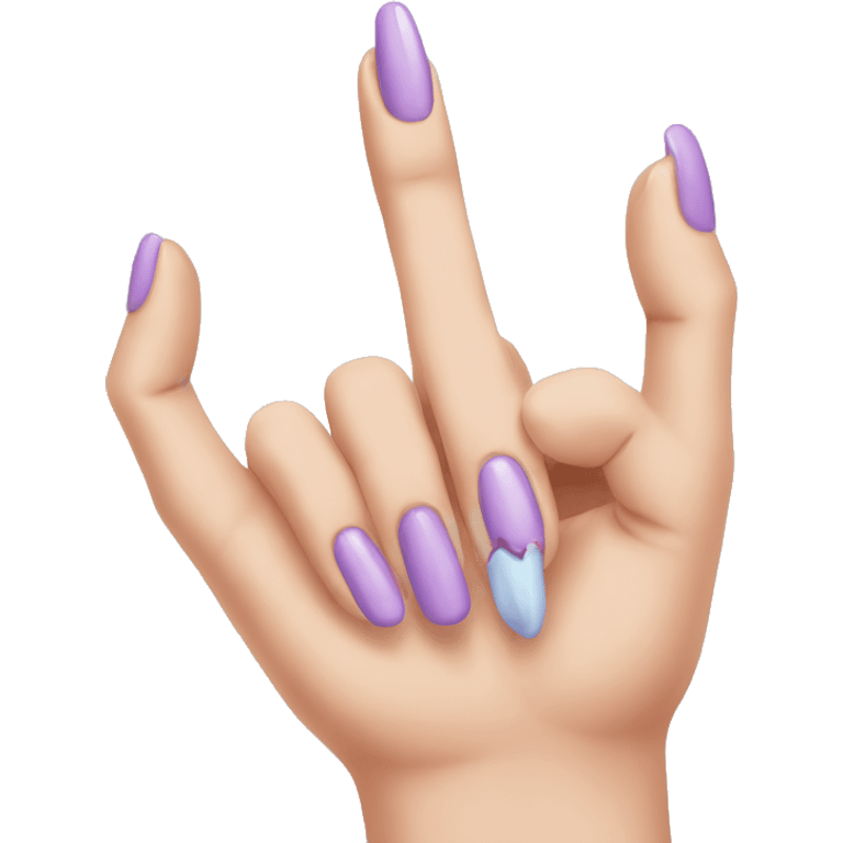 hand with pretty nails emoji