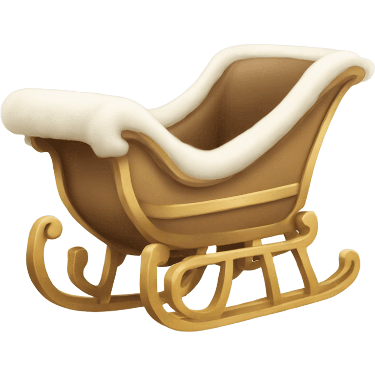 Beige sleigh ￼ emoji