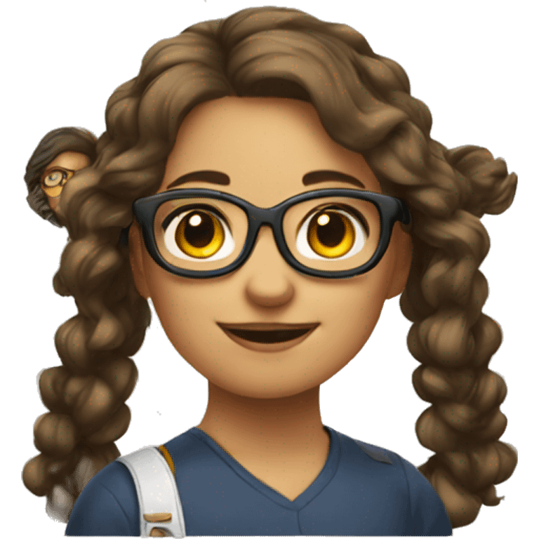 Geek girl spanish emoji