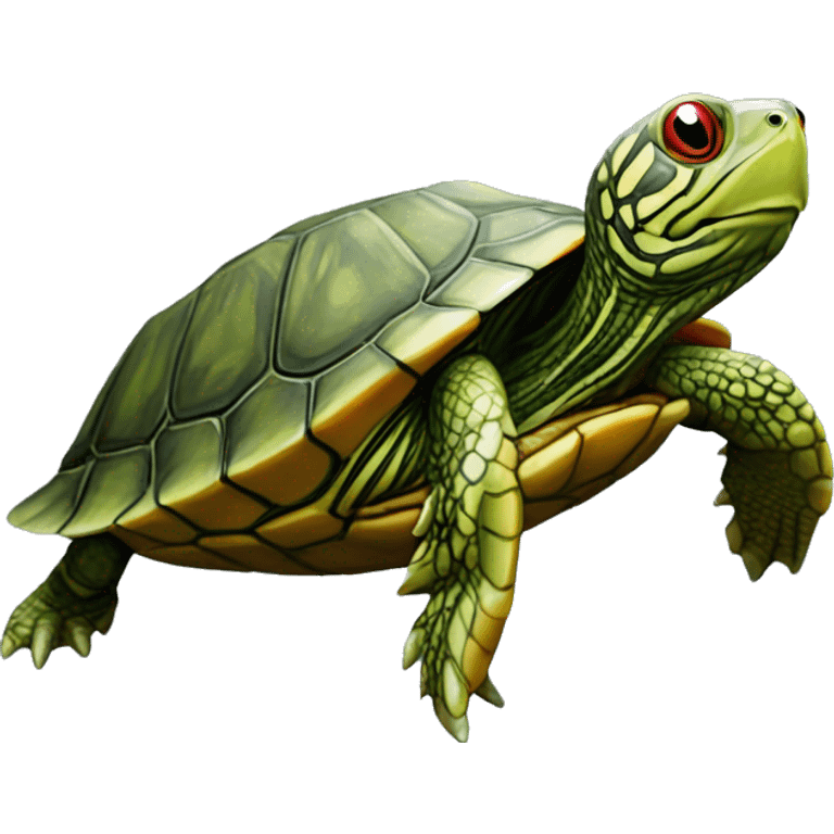 Red Eared Slider turtle terrapin emoji