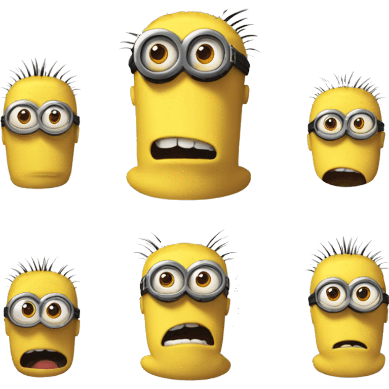 Despicable 4 character mega minion with mind powers emoji