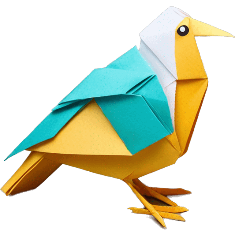 bird paper origami emoji