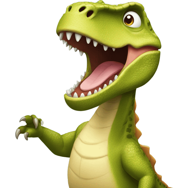 dinosaurio feliz emoji