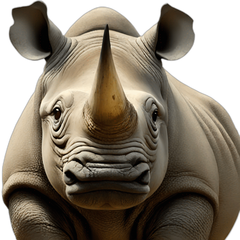 Western Black Rhinoceros emoji