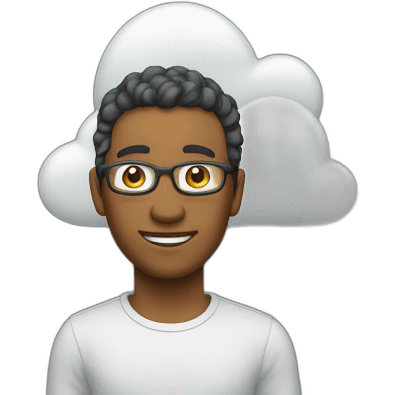 Éclaire qui sort d’un nuage emoji