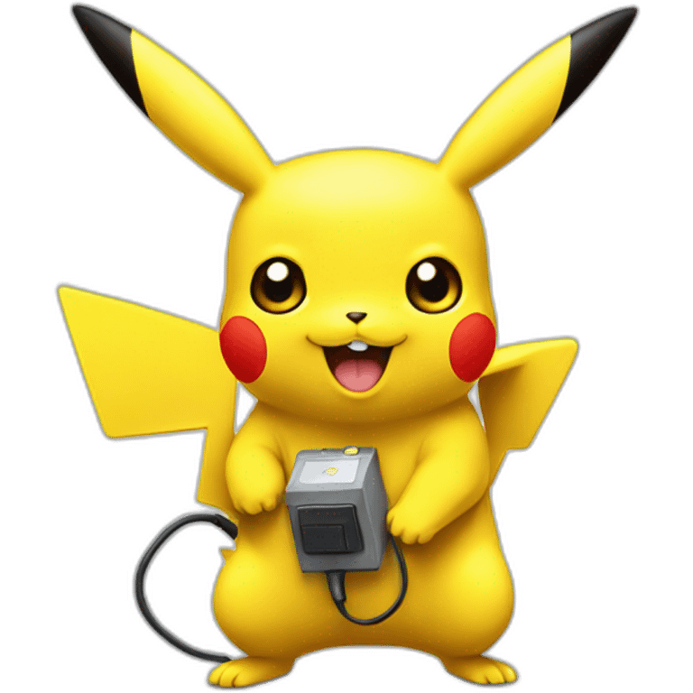 Pikachu electricidad emoji