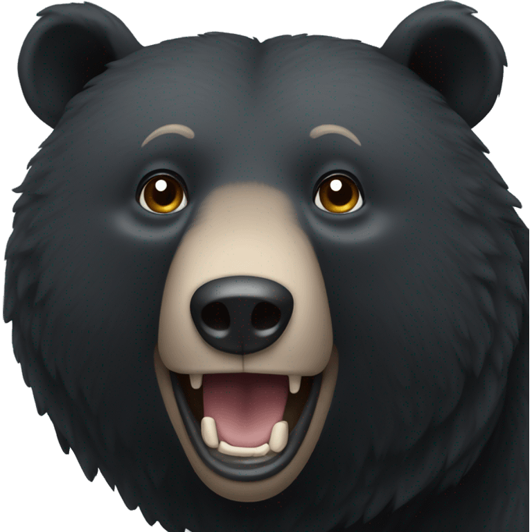 black bear  emoji