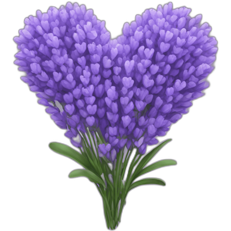 heart shape lavender emoji